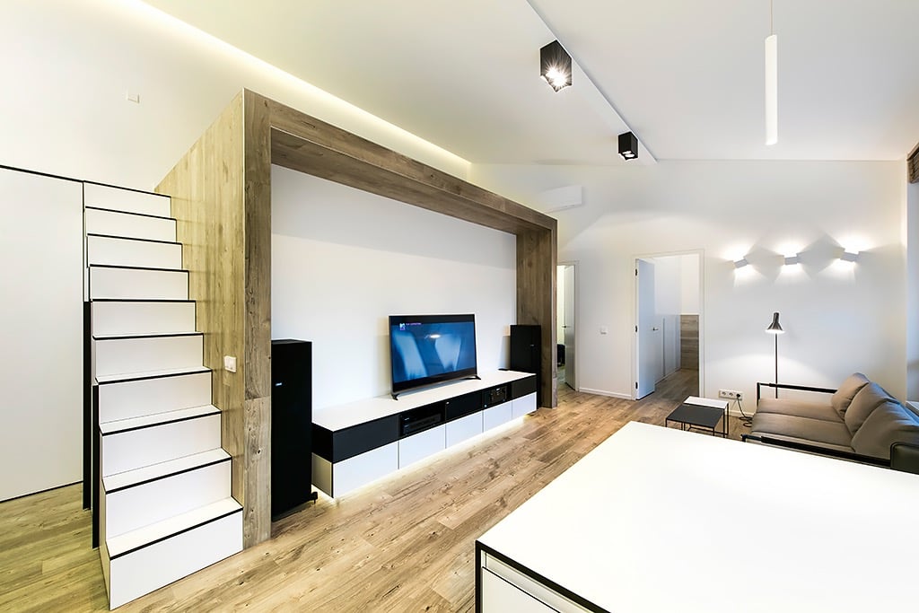 vinilinės grindys interjere