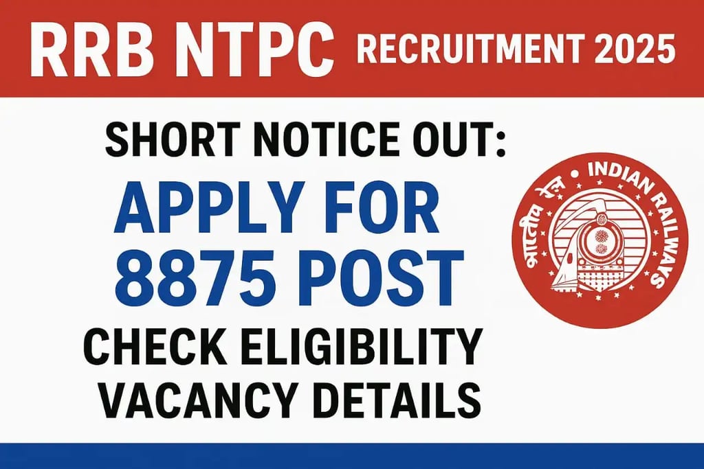 RRB NTPC Recruitment 2025