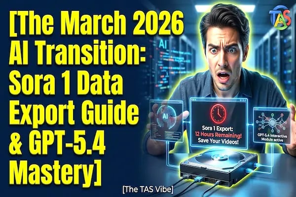 The March 2026 AI Transition: Sora 1 Data Export Guide & GPT-5.4 Mastery