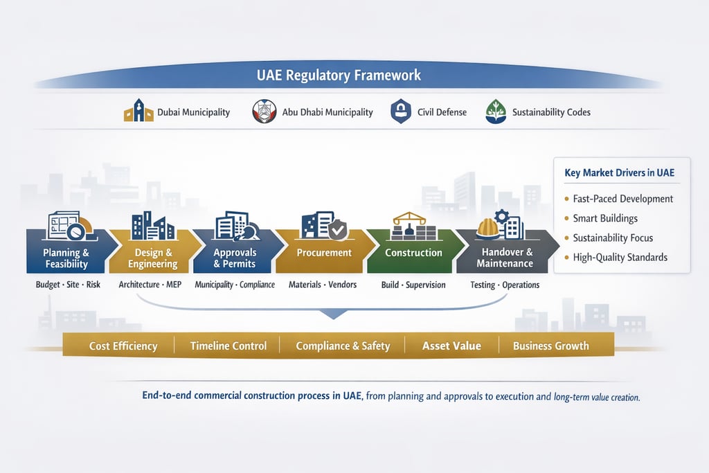 Commercial construction process in the UAE