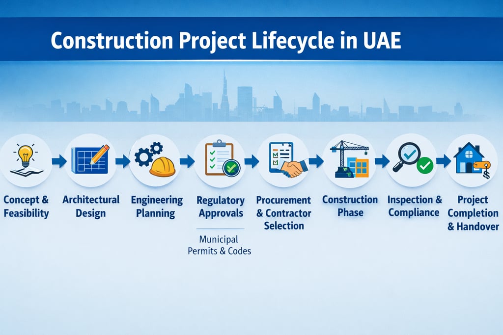 construction project lifecycle in uae