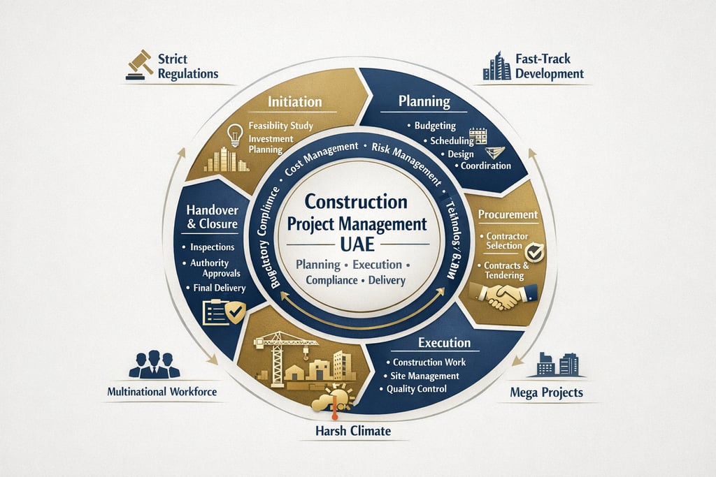 Construction project management in UAE