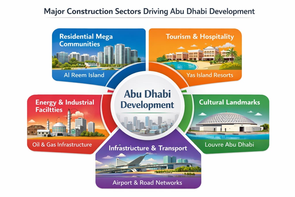 driving abu dhabi development sectors