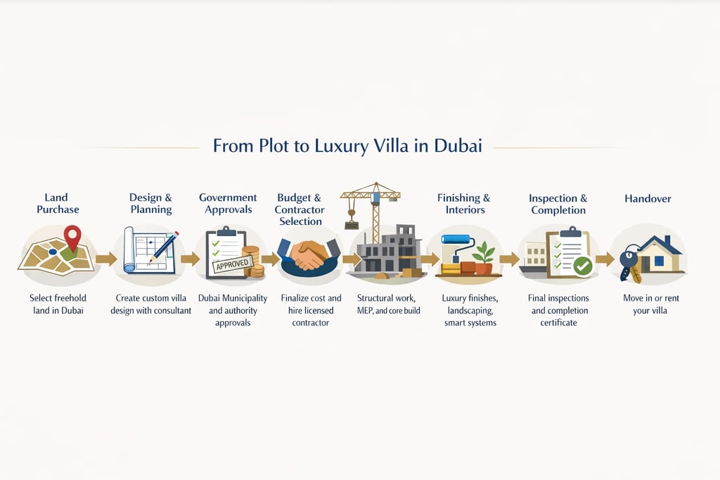 From plot to villa in Dubai