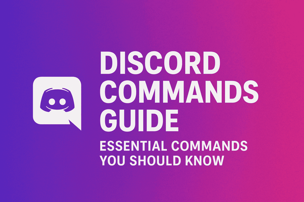 discord commands guide - essential commands you should know