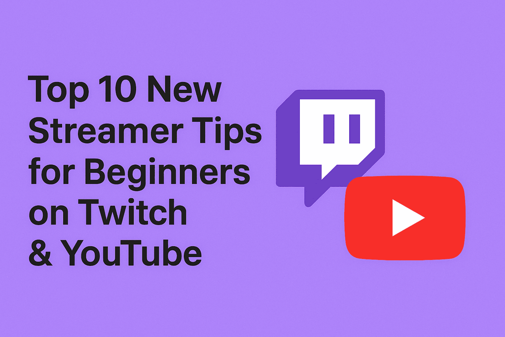 top 10 new streamer tips for beginners on twitch and youtube