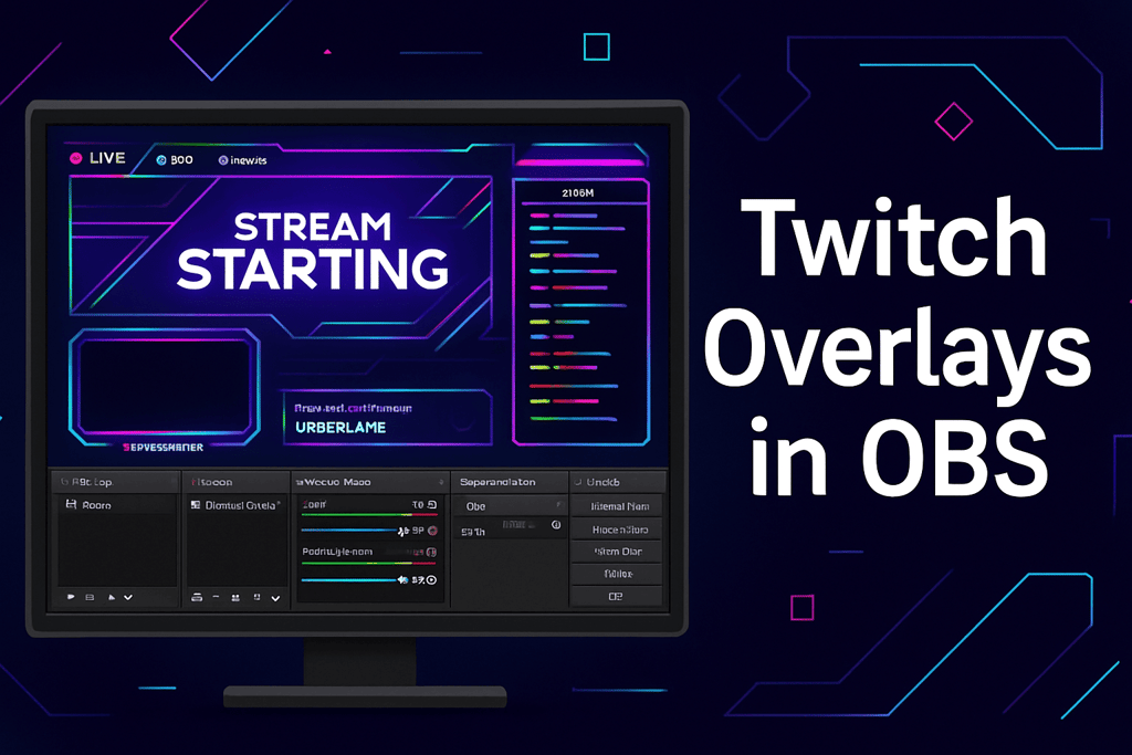 how to use twitch overlays in obs