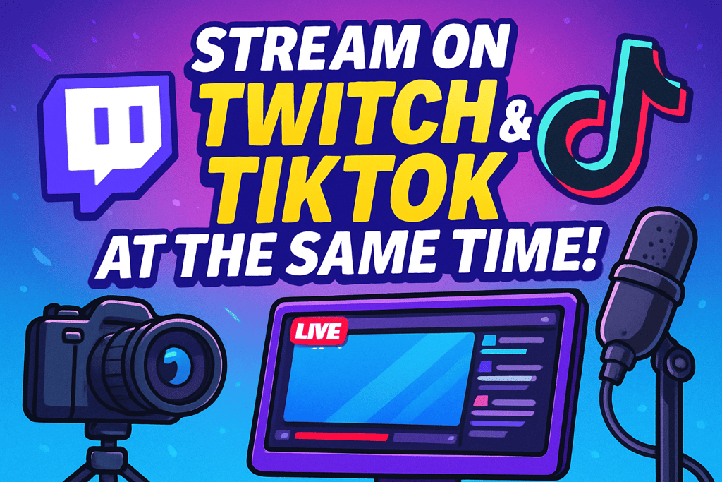 how to stream on twitch & tiktok at the same time