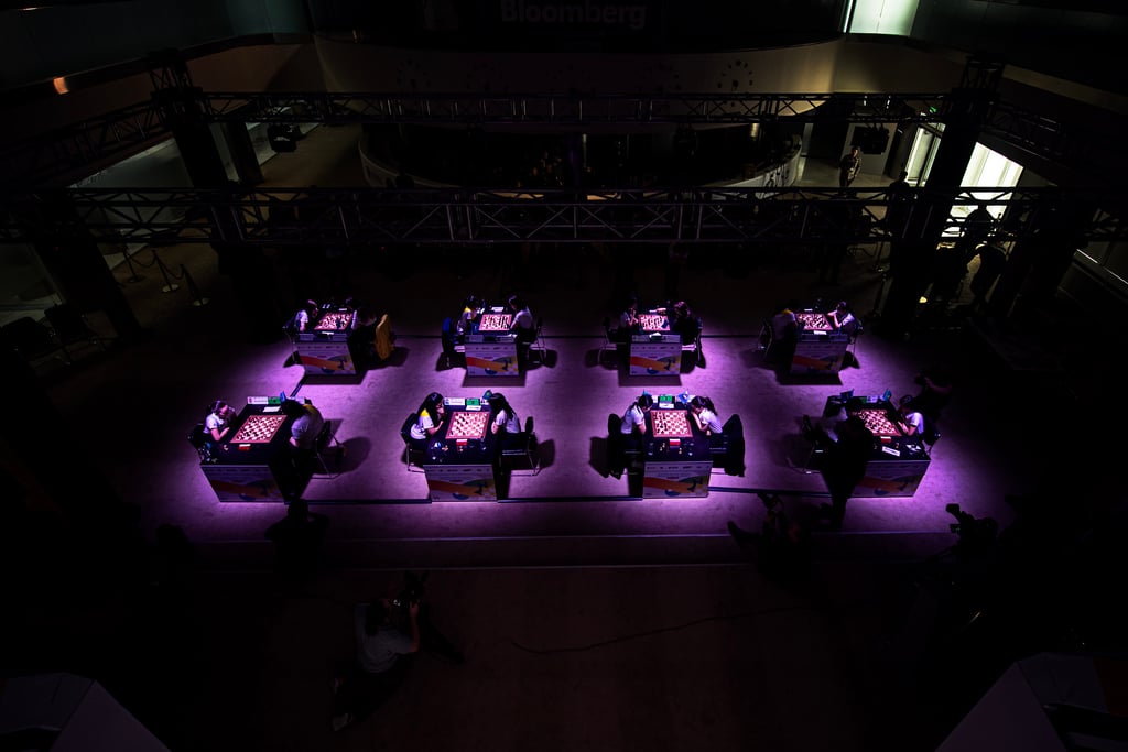 The "Kazakhstan vs The World" at World Chess Championship 2023. FIDE Chess