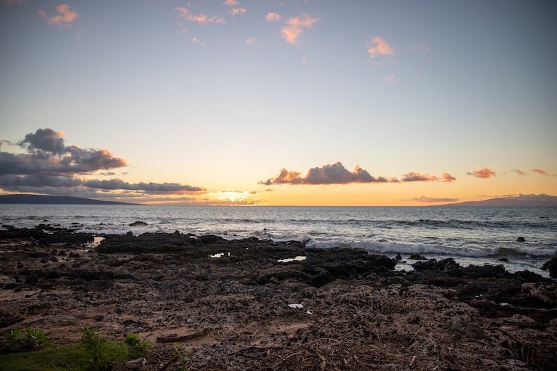 Sonnenuntergang Keawakapu Beach Maui Hawai'i