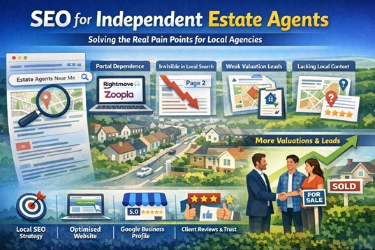 SEO for Independent Estate Agents UK by jjseo.co.uk