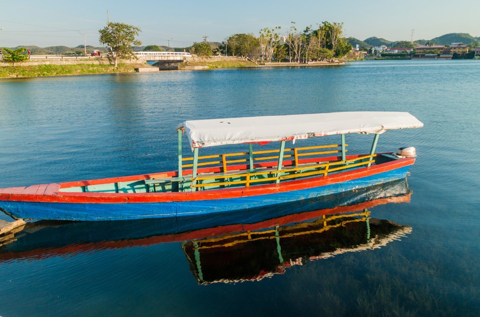 Flores and Lake Petén Itzá, Guatemala