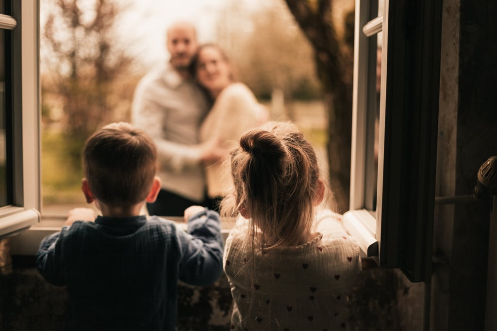 Kids seing their parents