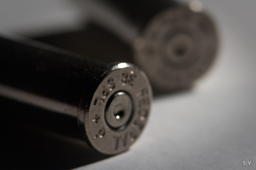 a close up image of +p ammo casings