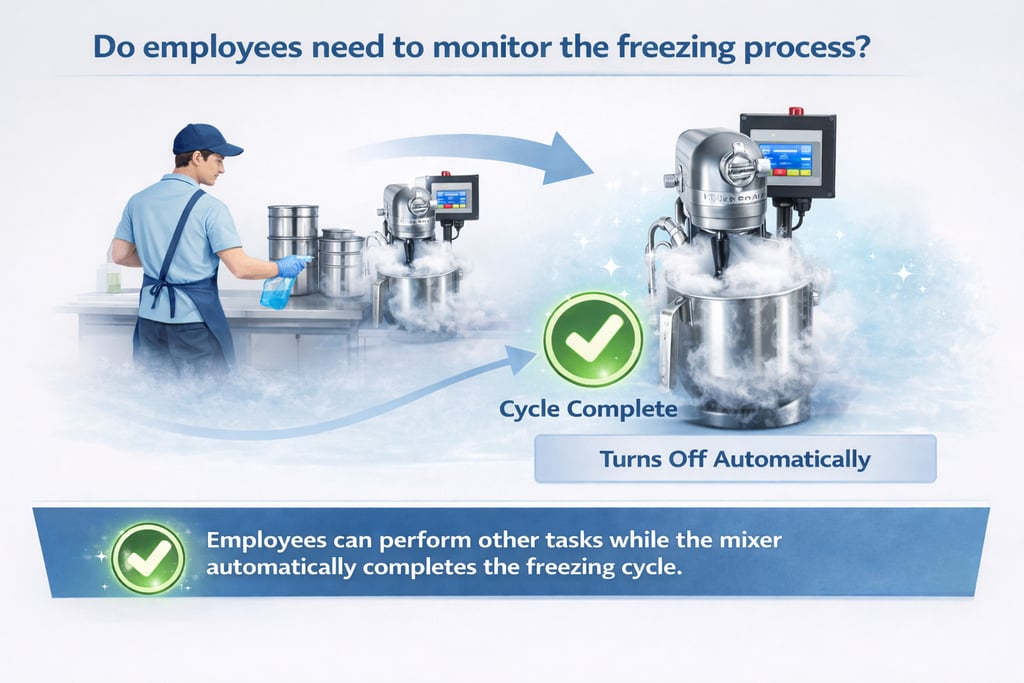 Nitrogen ice cream equipment