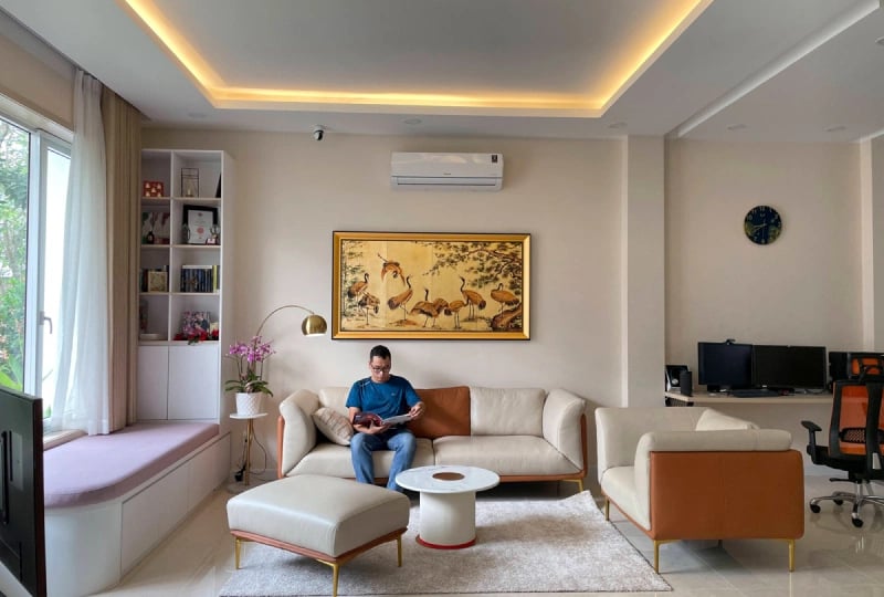 tranh tùng hạc phong thuỷ