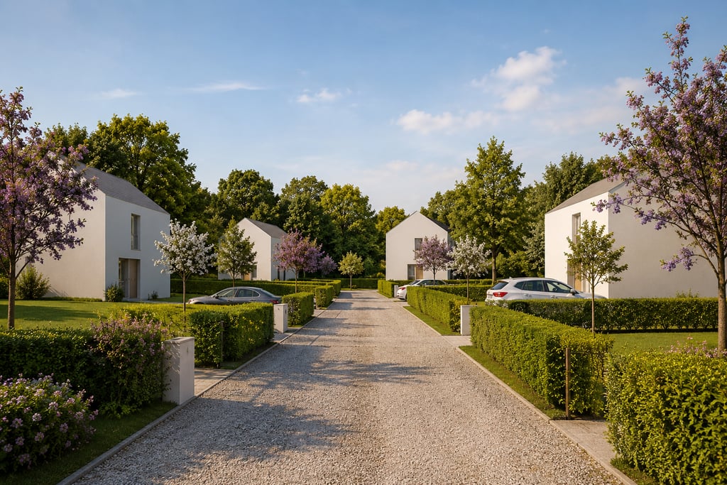 Allée paysagère du lotissement