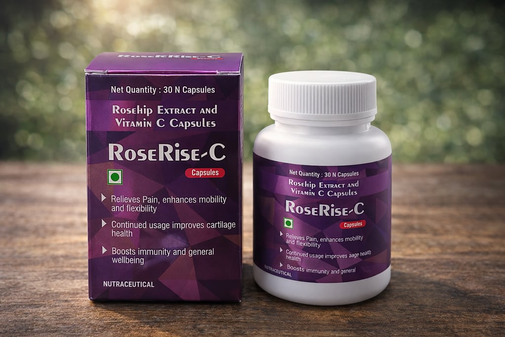 RoseRise-C capsule - Rosehip Extract by Spiritual Biosciences LLP