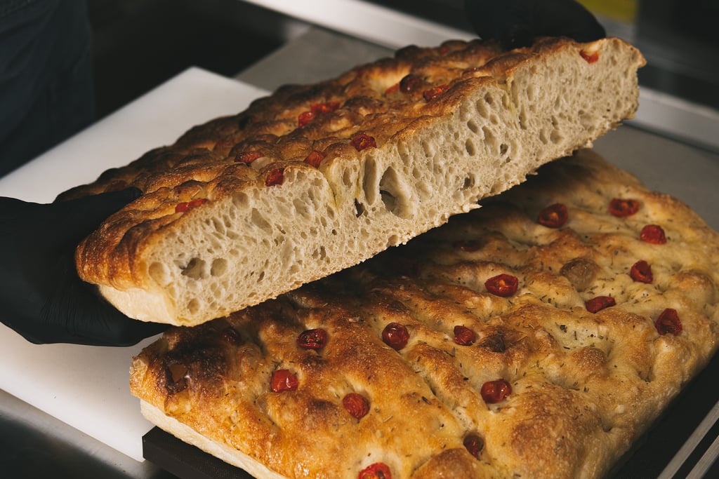 Fresh Focaccia at Ornella Cafe Batam