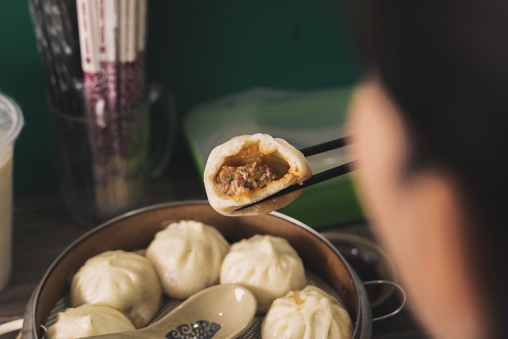 an inside of Xiao Long Bao at He Ji Bao Batam