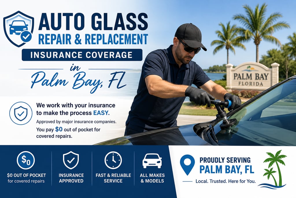 Insurance auto glass coverage palm bay, FL