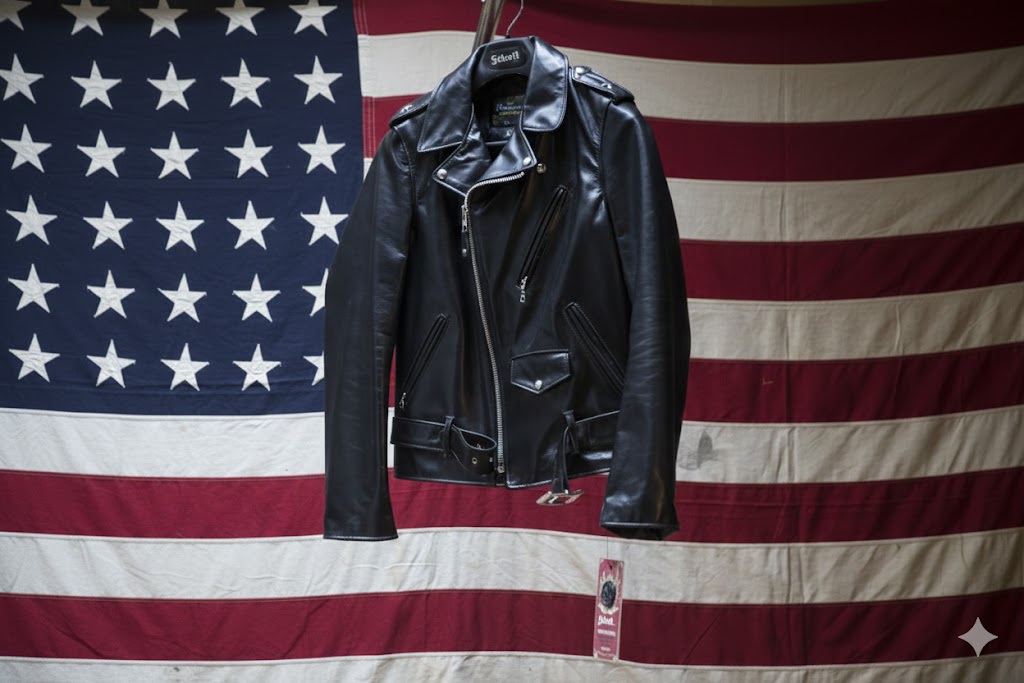 Chiodo in pelle Schott nyc