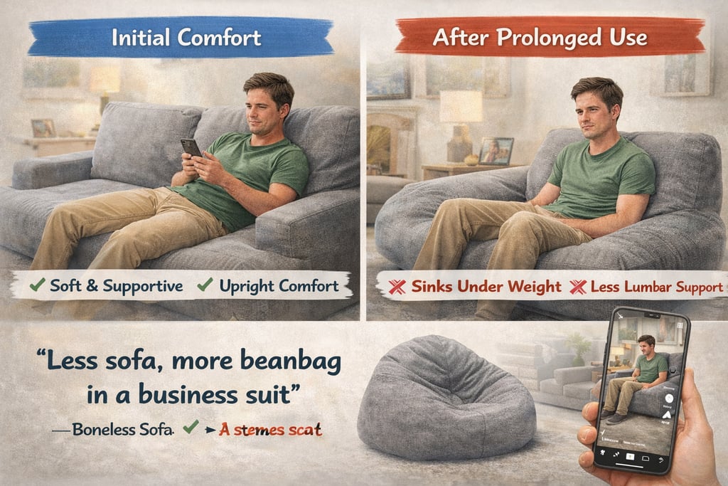 Boneless Sofa after prolonged use