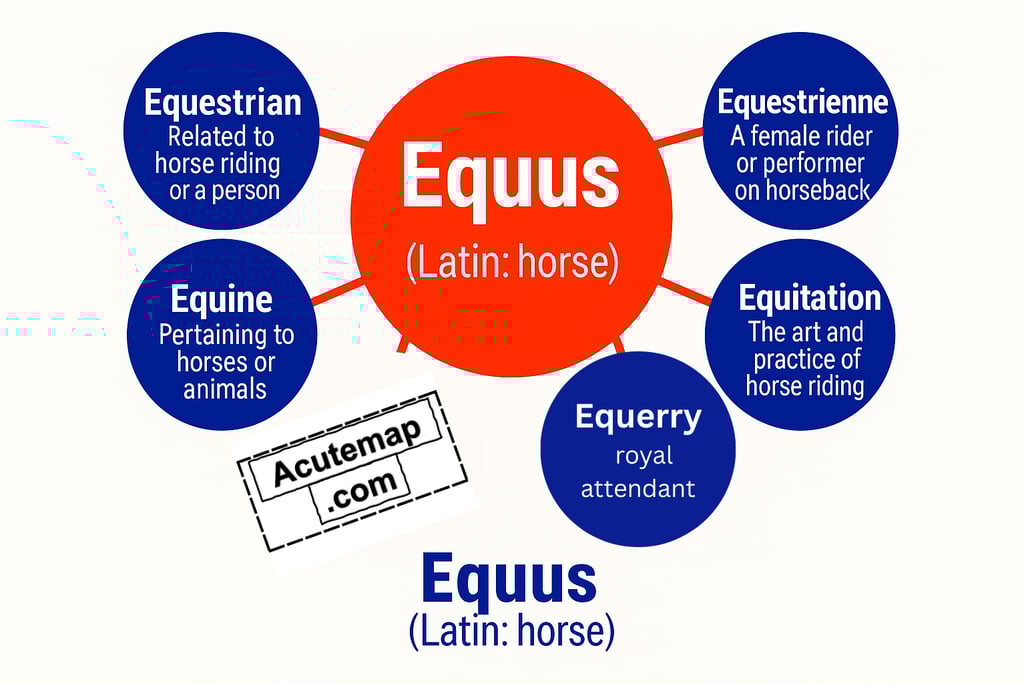 Equus root word for competitive exams
