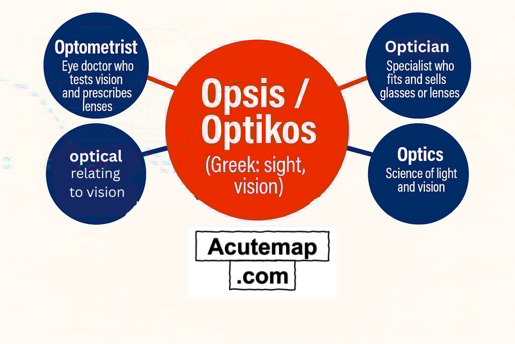 Root Word Opsis, Optikos, Word Power Made Easy