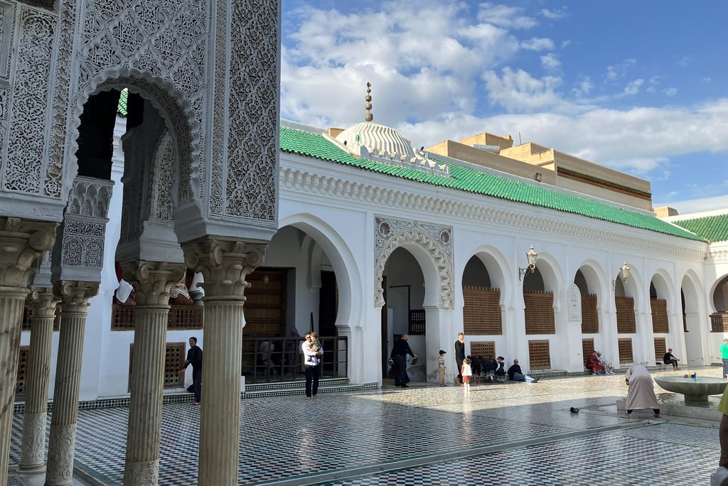 Courtyard of  Al-Qarawiyyin Mosque and University