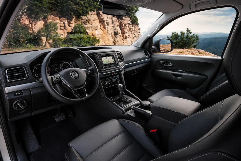 amarok v6 2018 interior cabine painel e volante picape 245 cv preço de suv compacto