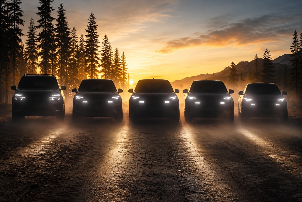 Nova geração de SUVs da Ford aparece em teaser durante pôr do sol na floresta