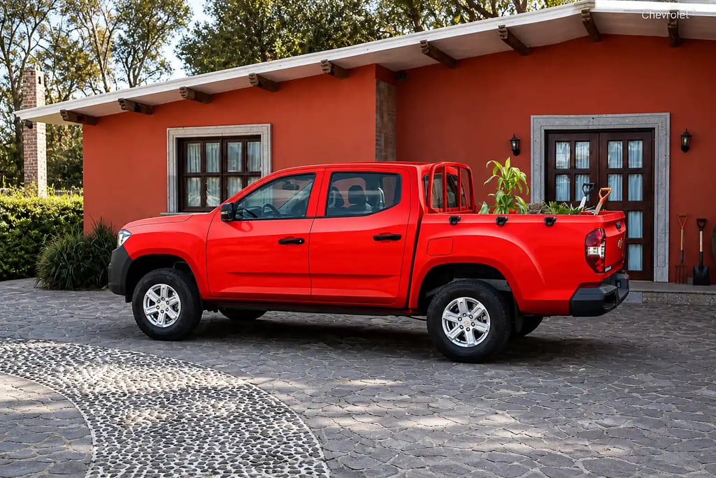 Chevrolet S10 Max picape chinesa estacionada em casa mostrando uso no dia a dia