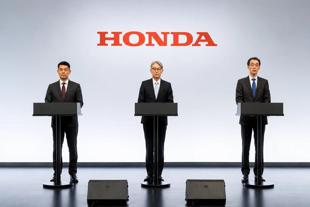 Executivos da Honda anunciam nova estratégia global com foco em carros híbridos