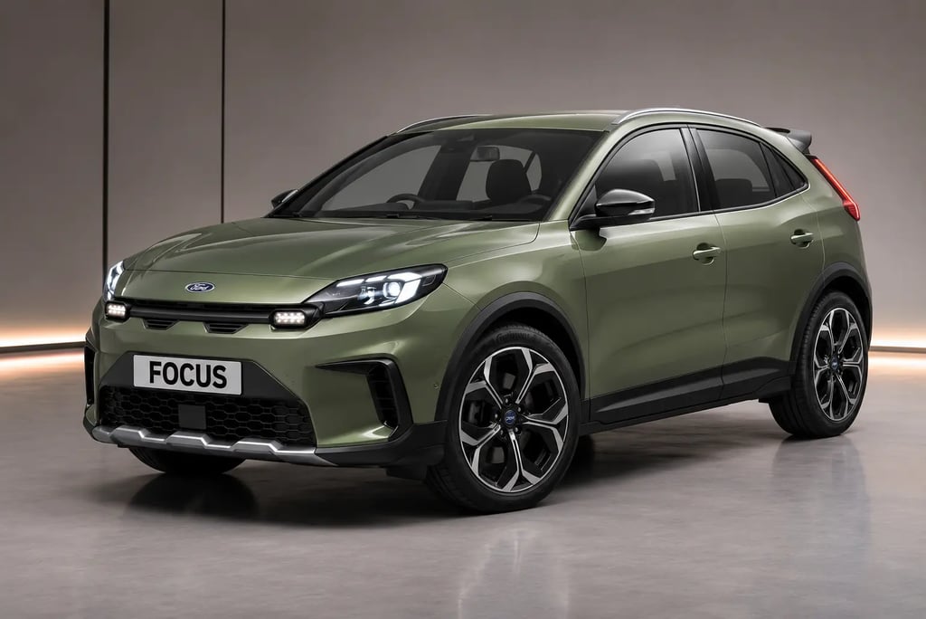 Novo Ford Focus SUV em verde metálico destaca o retorno do modelo em nova fase