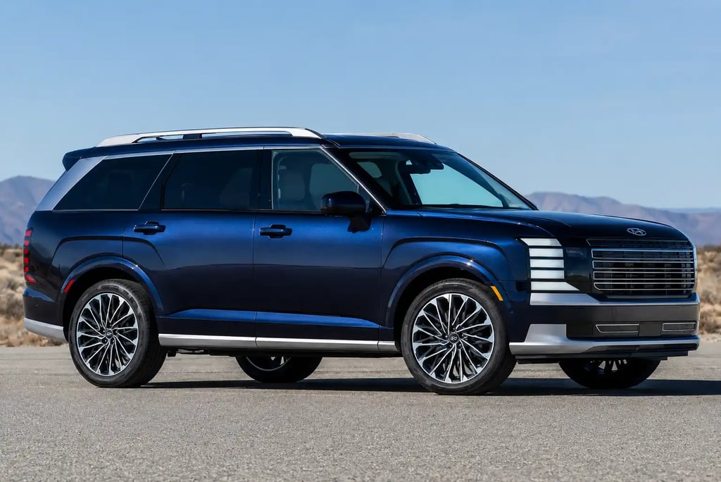 Hyundai Palisade em destaque com visual premium voltado para viagens em família