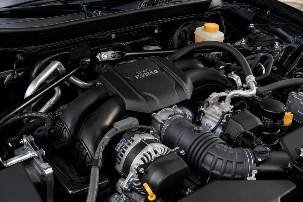 Motor boxer 2.4 aspirado do Toyota GR86 2027 que entrega 228 cv de potência