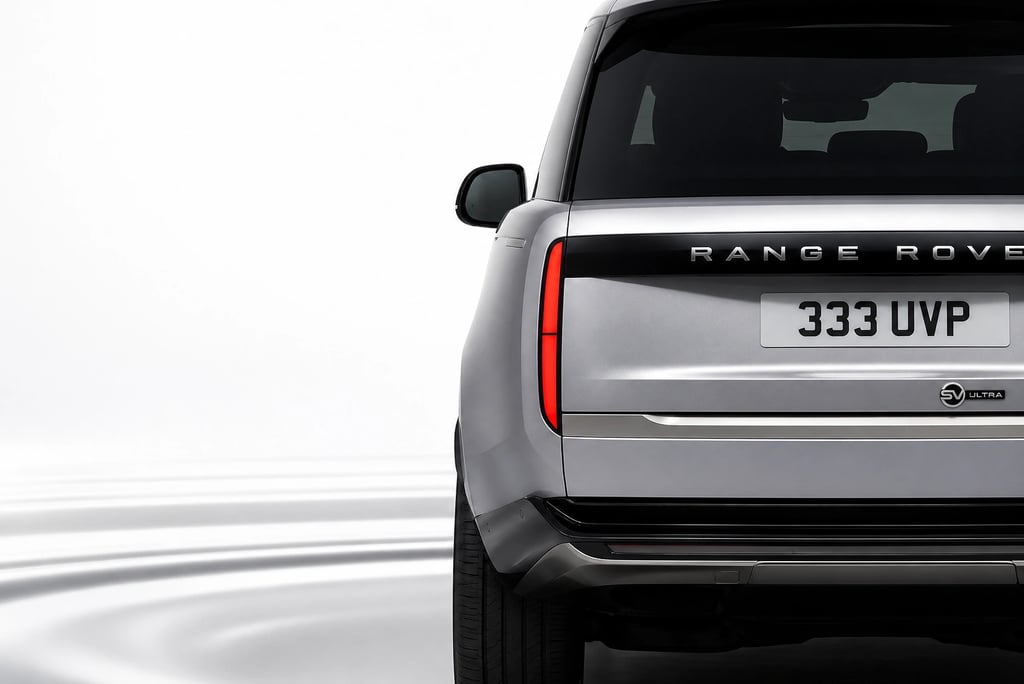 Range Rover SV Ultra traseira SUV de luxo exclusivo vendido apenas sob convite