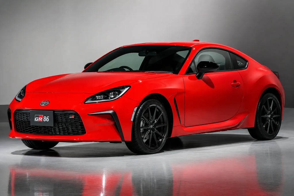 Toyota GR86 vermelho, um dos esportivos que podem enfrentar mudanças na marca