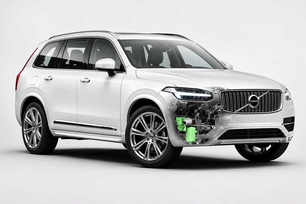 Volvo XC90 T8 Recharge exibe sistema híbrido plug-in com mais de 400 cv