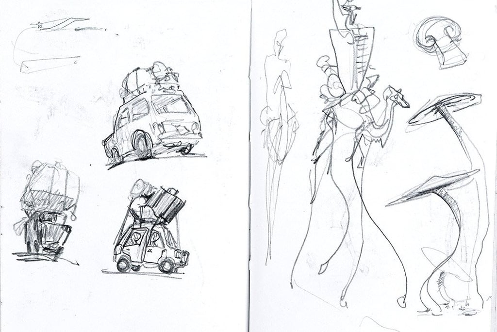 Pack light and sketch often!