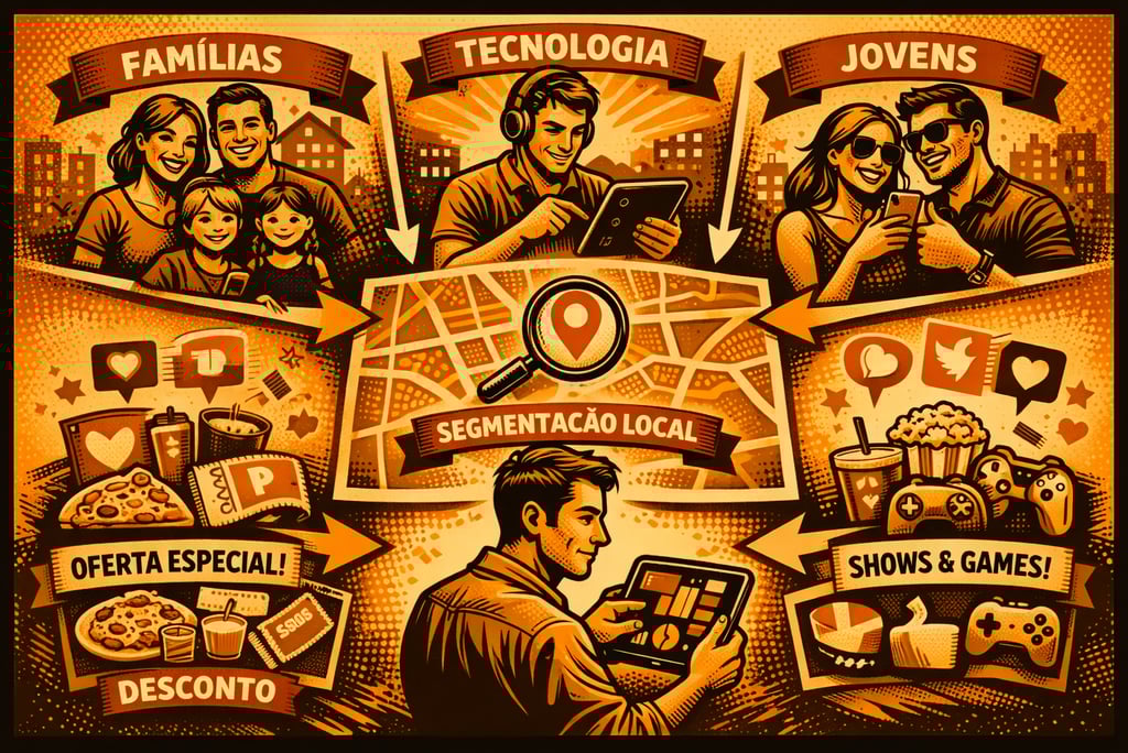 segmentação geográfica e comportamental