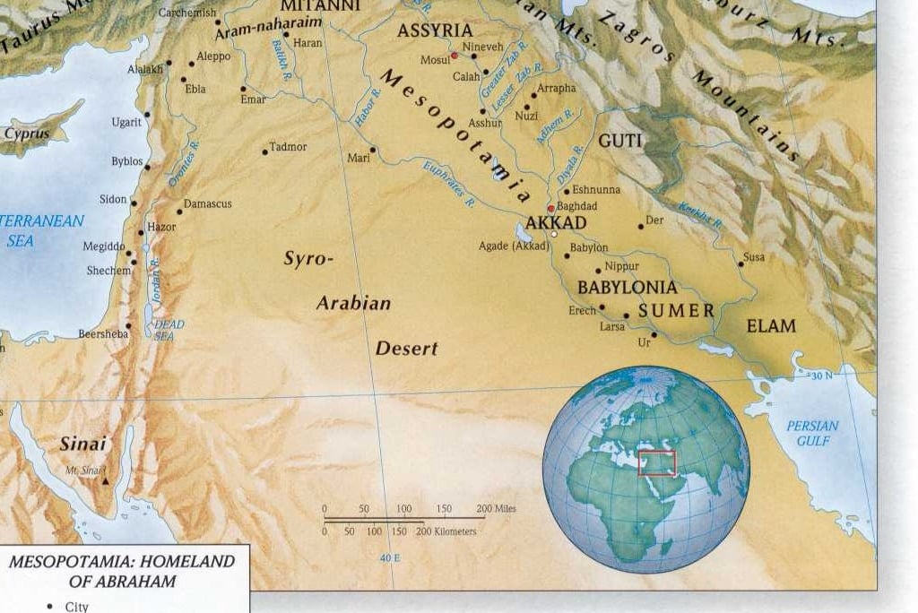 Mesopotamia, homeland of Abraham