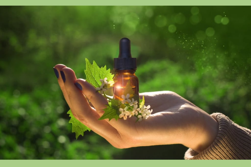 Healing drops. Flower remedy