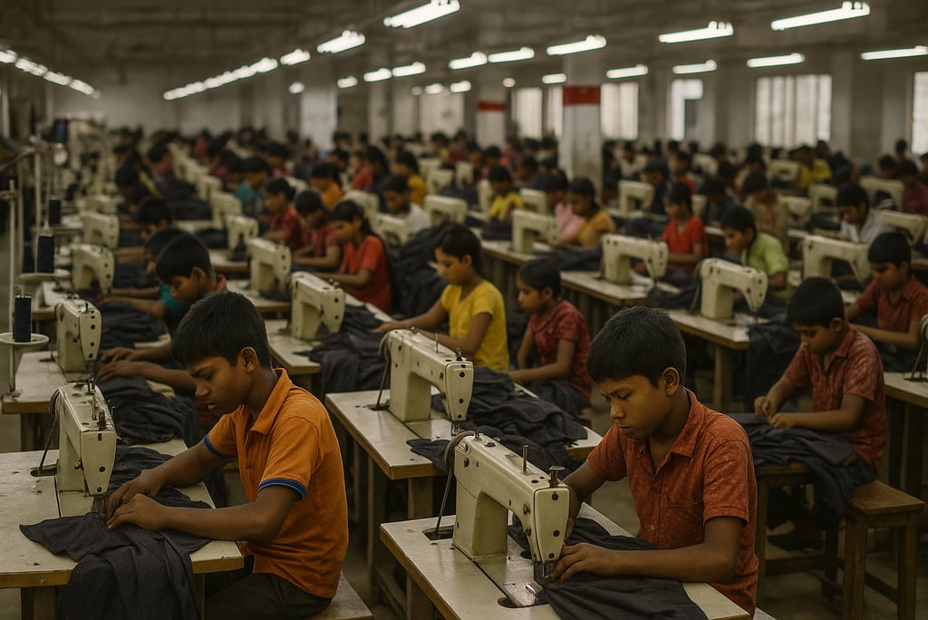 Trabajo infantil en la industria textil global
