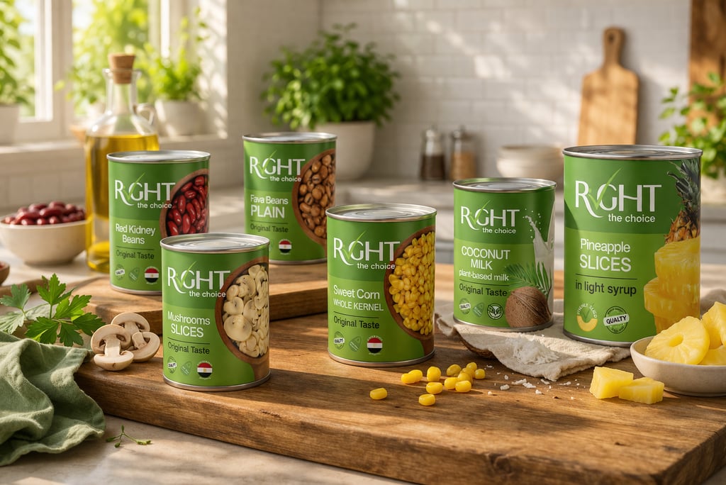 Right, a canned food product range from Raya FMCG