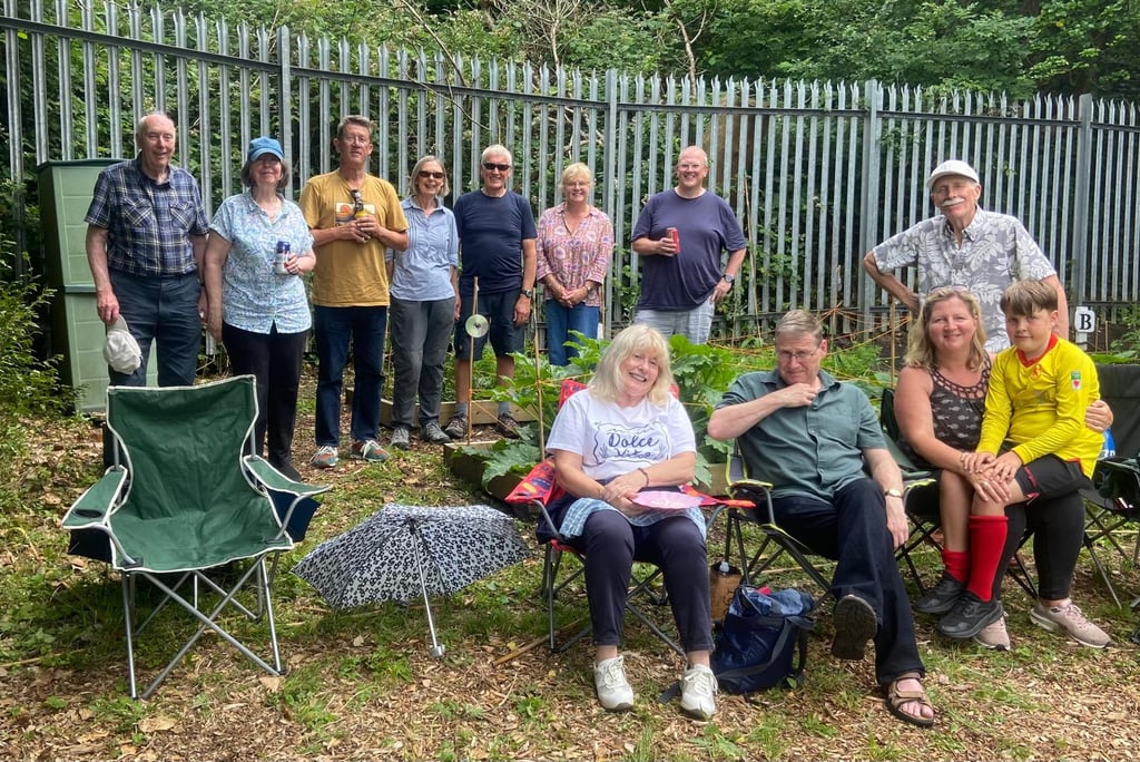 Some of the lovely Members & Associates at our recent allotment BBQ