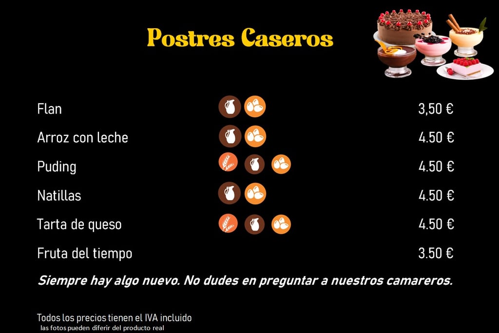 postres caseros