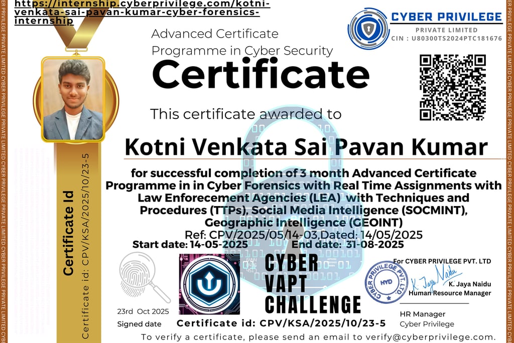 Kotni Venkata Sai Pavan Kumar