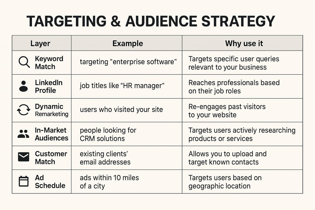 Microsoft ads targeting and audience strategy